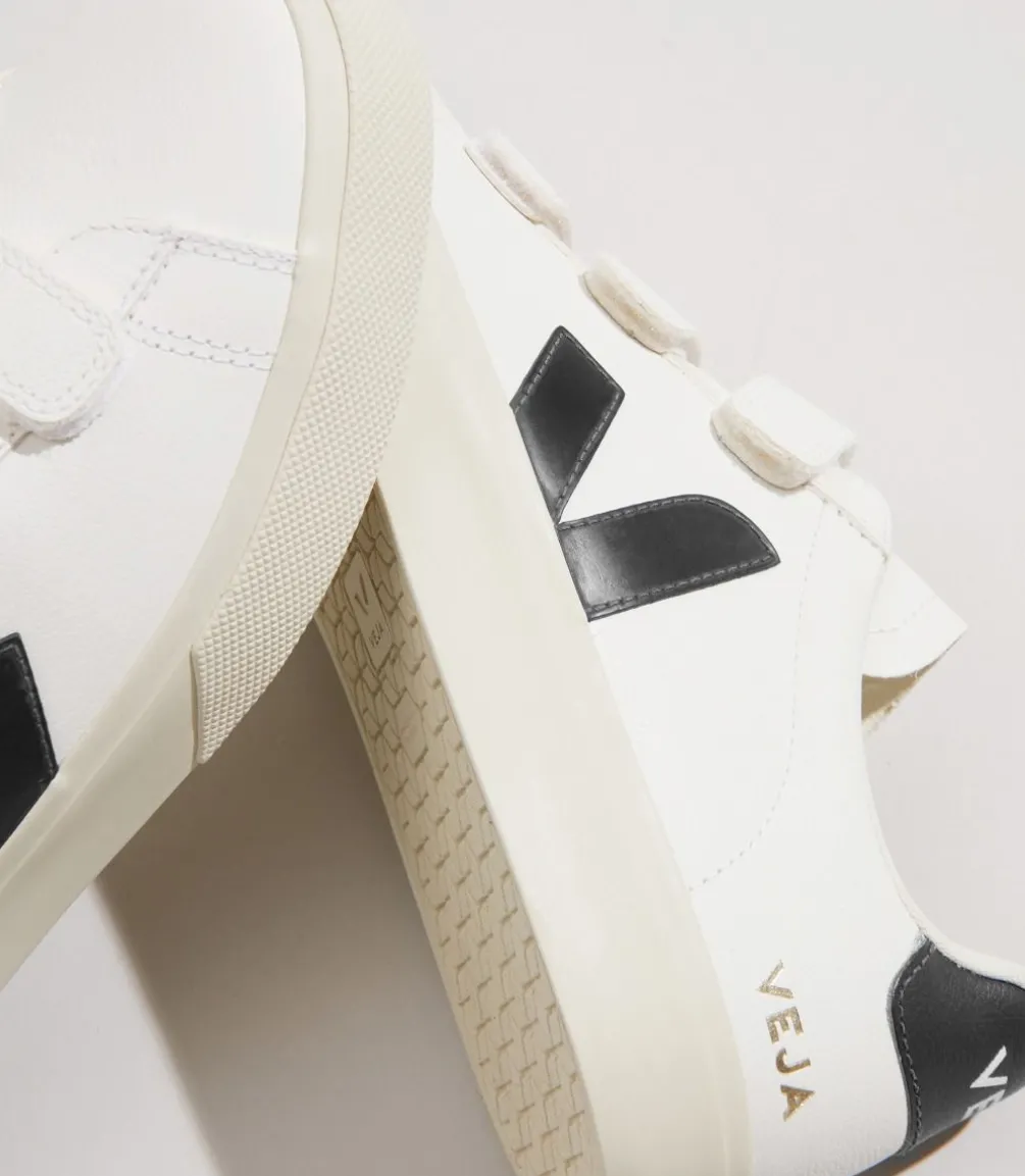 RECIFE LEATHER WHITE BLACK<VEJA Best Sale