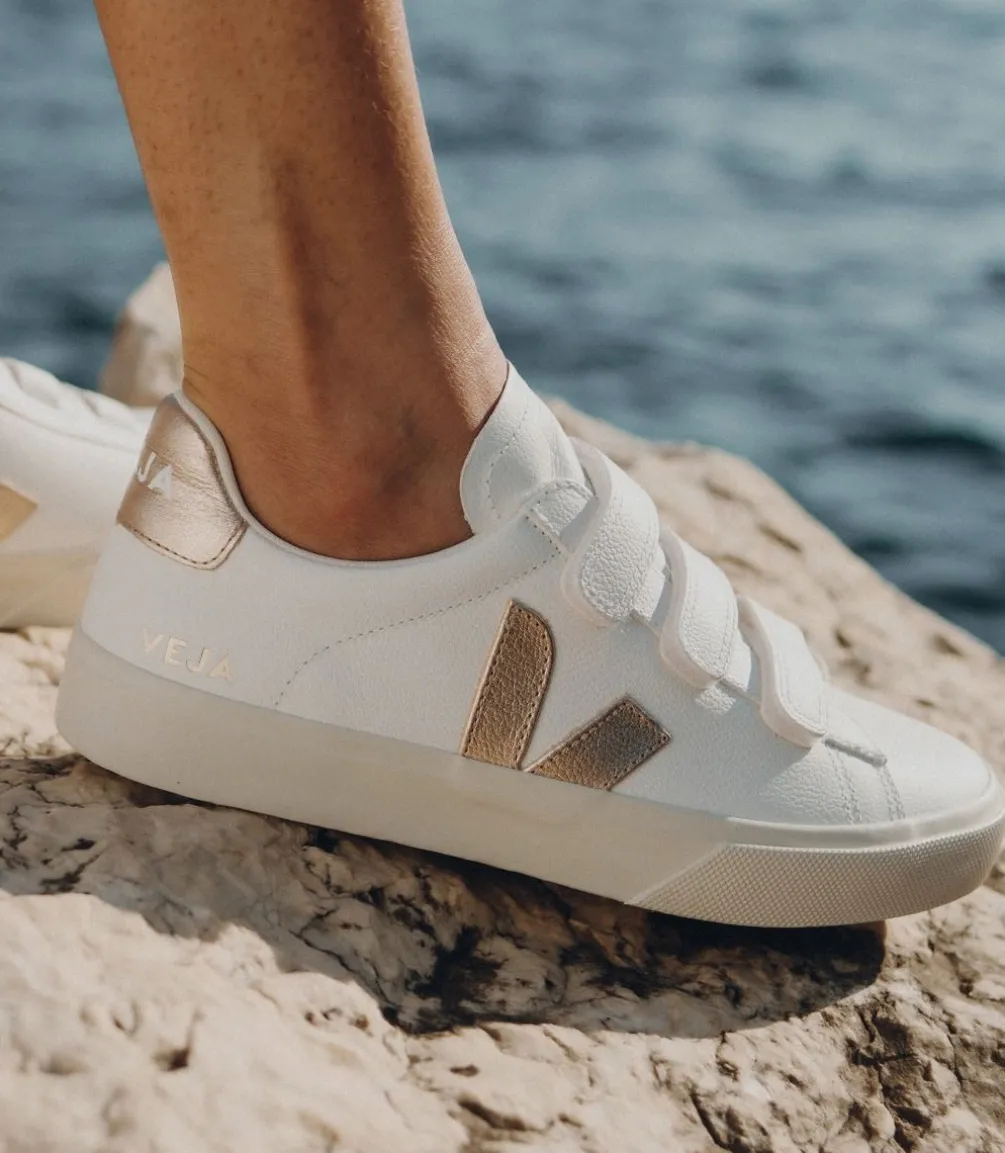 RECIFE LEATHER WHITE PLATINE<VEJA Best
