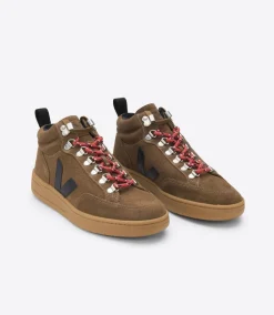 RORAIMA SUEDE BROWN BLACK NATURAL SOLE<VEJA Discount
