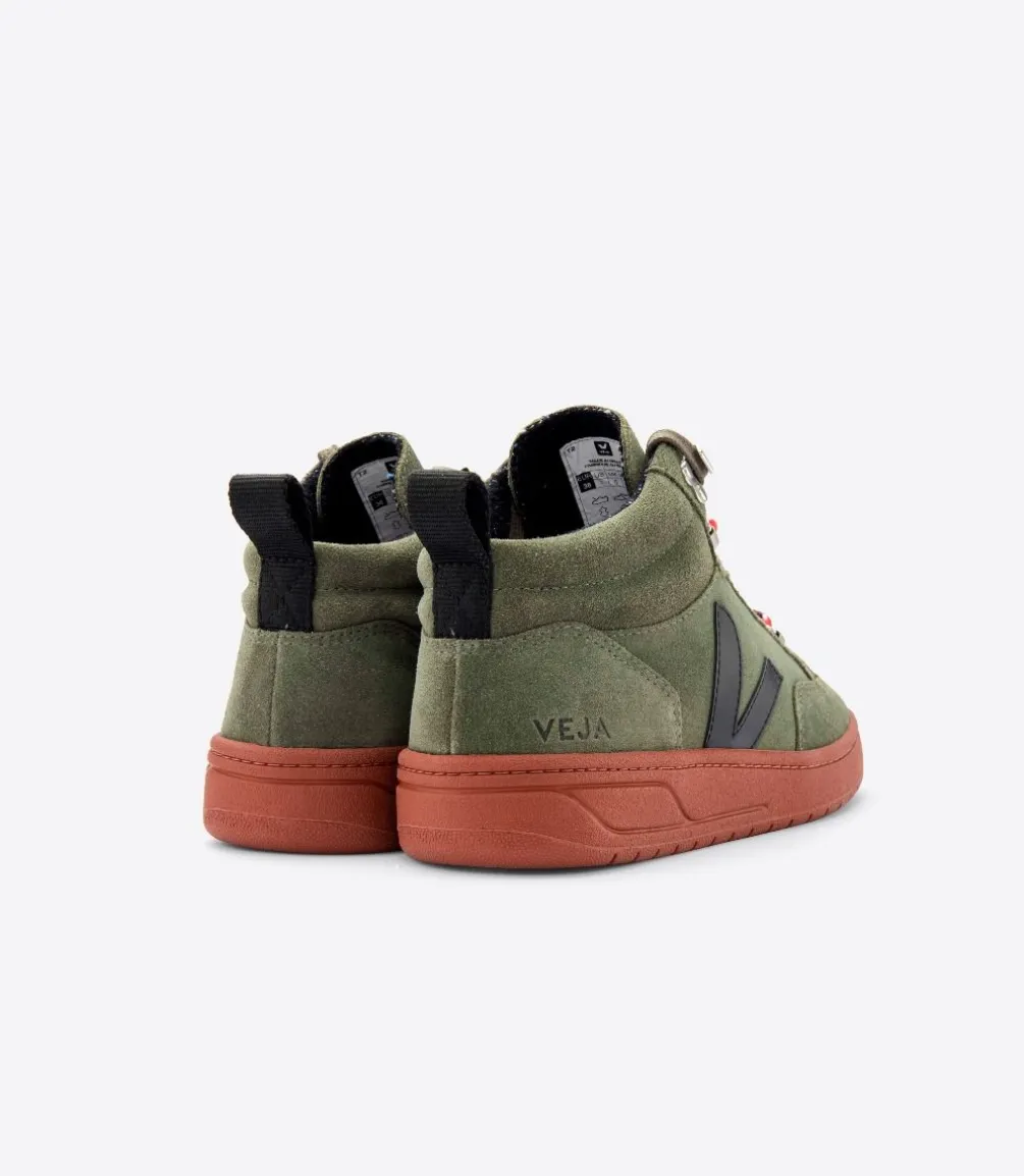 RORAIMA SUEDE OLIVE BLACK RUST SOLE<VEJA Fashion