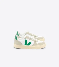 V-10 LACES LEATHER WHITE EMERAUDE ALMOND<VEJA Discount