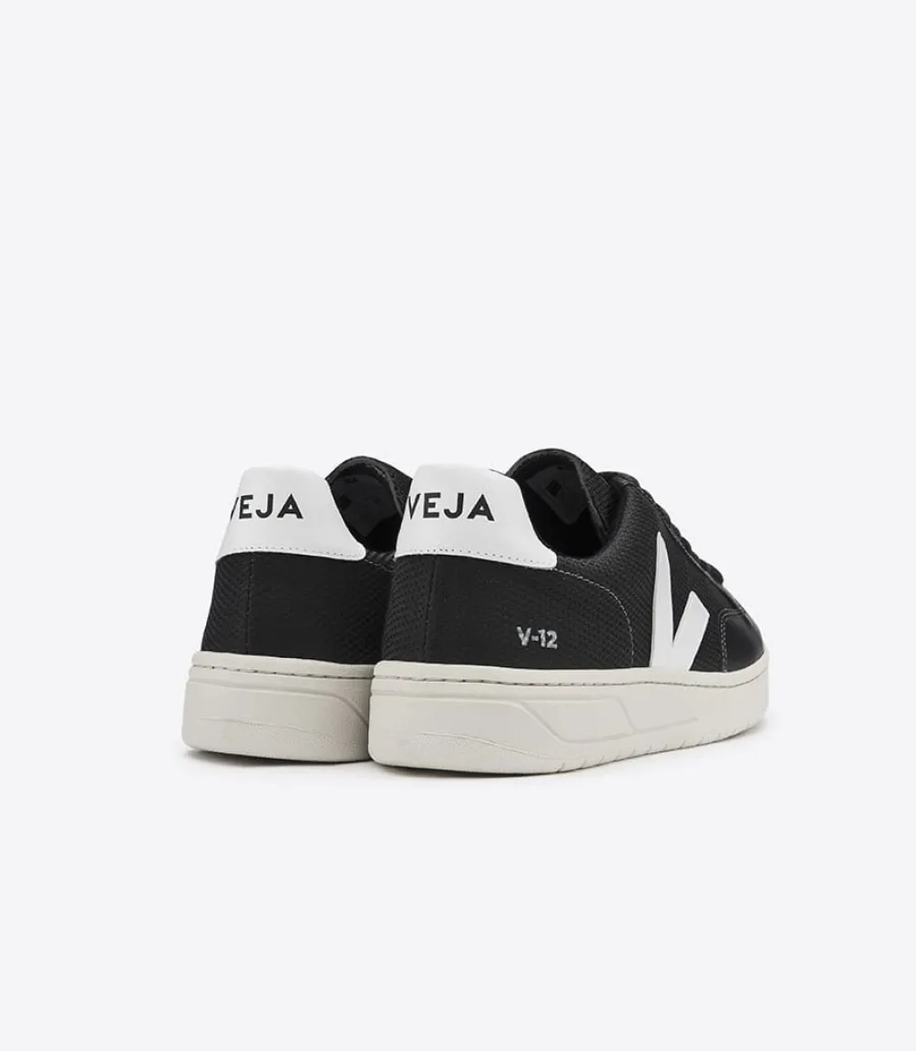 V-12 B-MESH BLACK WHITE<VEJA Flash Sale