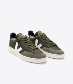 V-12 B-MESH OLIVE WHITE<VEJA Flash Sale