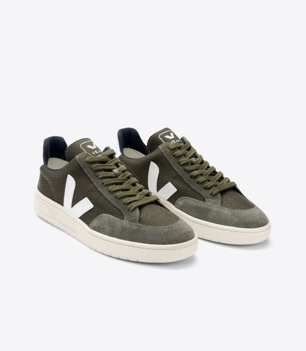 V-12 B-MESH OLIVE WHITE<VEJA Flash Sale