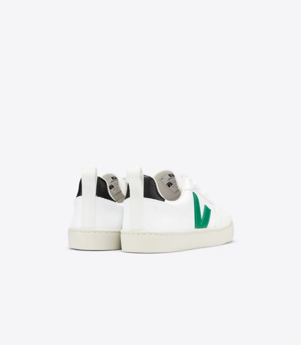 V-10 LACES CWL WHITE EMERAUDE BLACK<VEJA Outlet