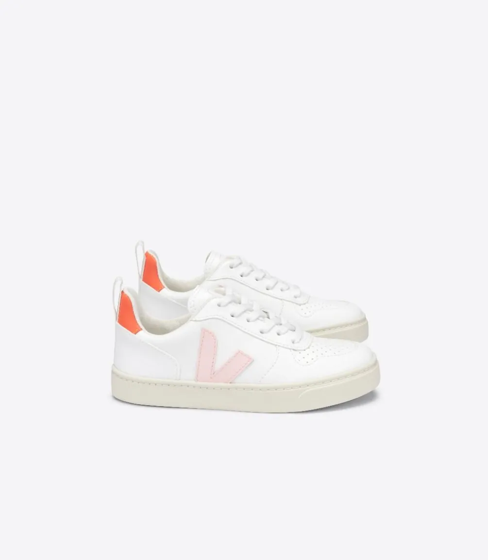 V-10 LACES CWL WHITE PETALE ORANGE FLUO<VEJA Sale
