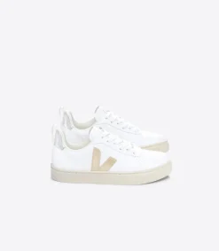 V-10 LACES CWL WHITE PLATINE SILVER<VEJA Best Sale