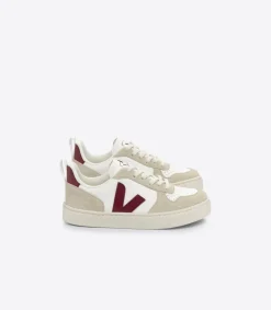 V-10 LACES LEATHER WHITE MARSALA ALMOND<VEJA Cheap