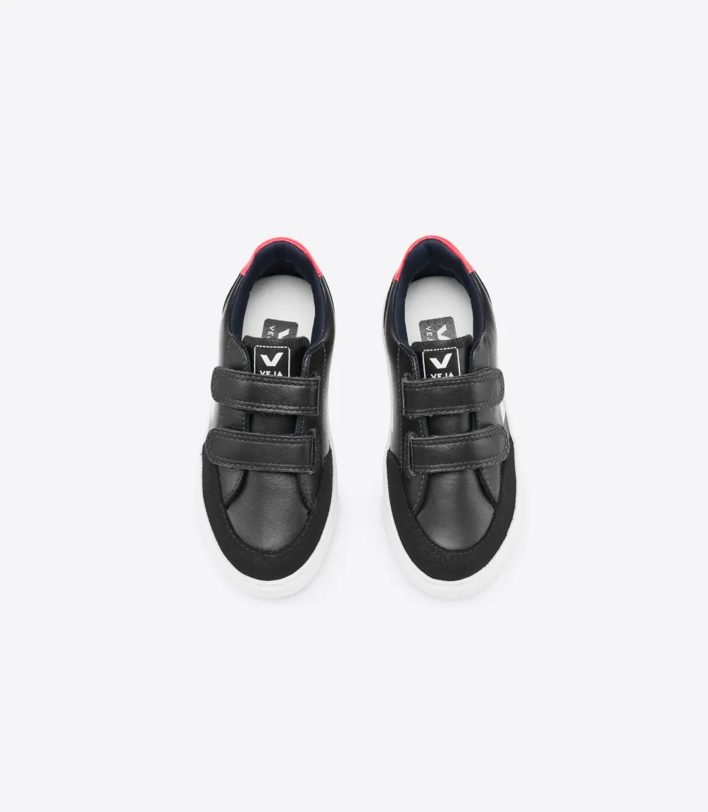 V-12 LEATHER BLACK WHITE PEKIN<VEJA Sale