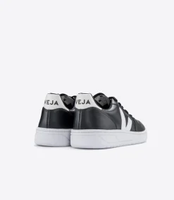 V-10 LEATHER BLACK WHITE WHITE SOLE<VEJA Outlet