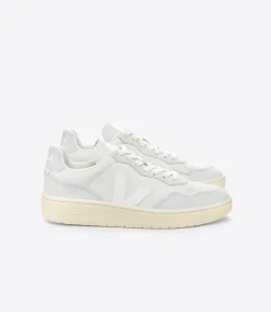 V-90 LEATHER GRAVEL WHITE<VEJA Best Sale