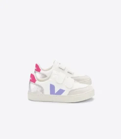 V-12 LEATHER MULTICO SILVER<VEJA Outlet