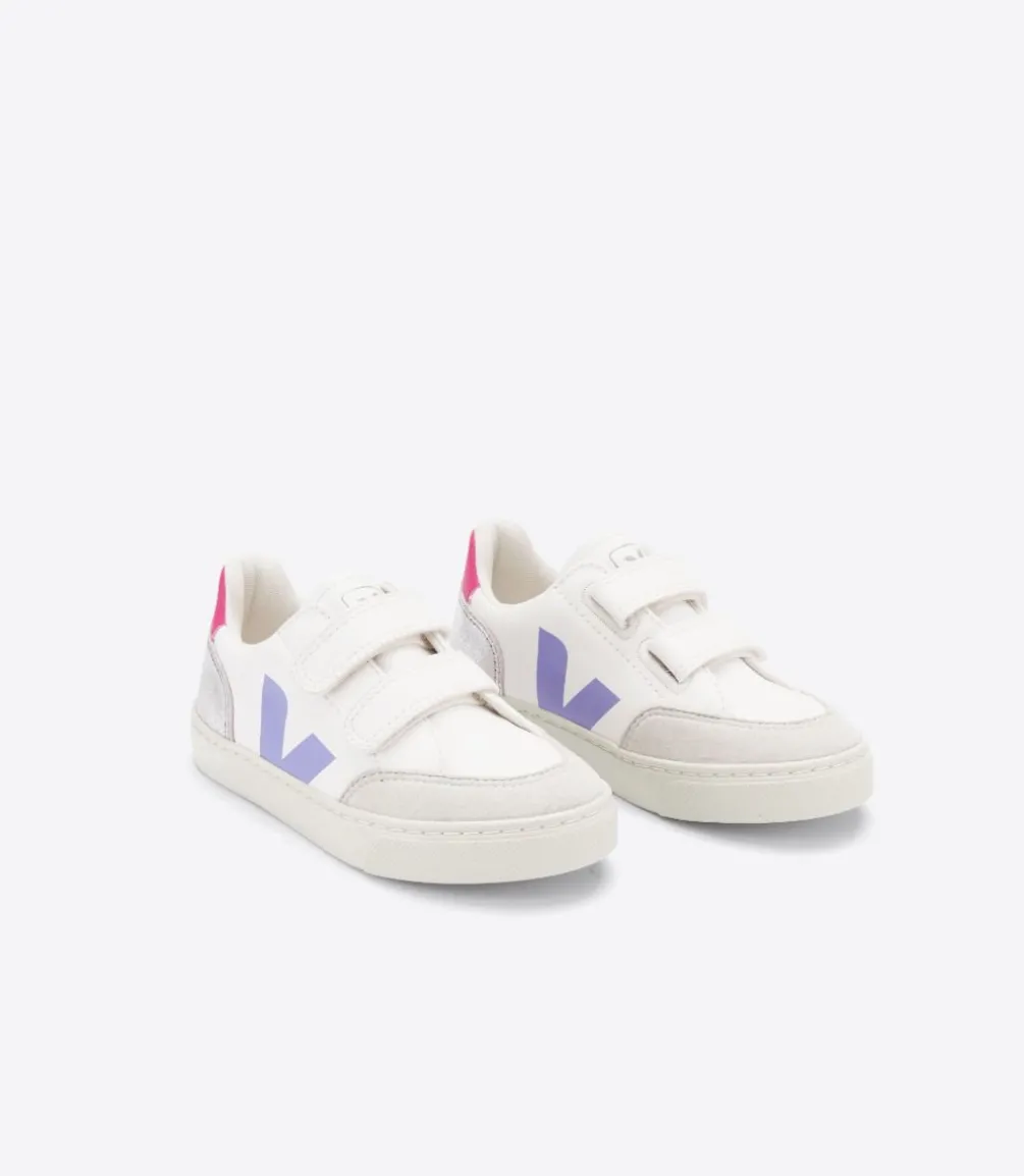 V-12 LEATHER MULTICO SILVER<VEJA Outlet