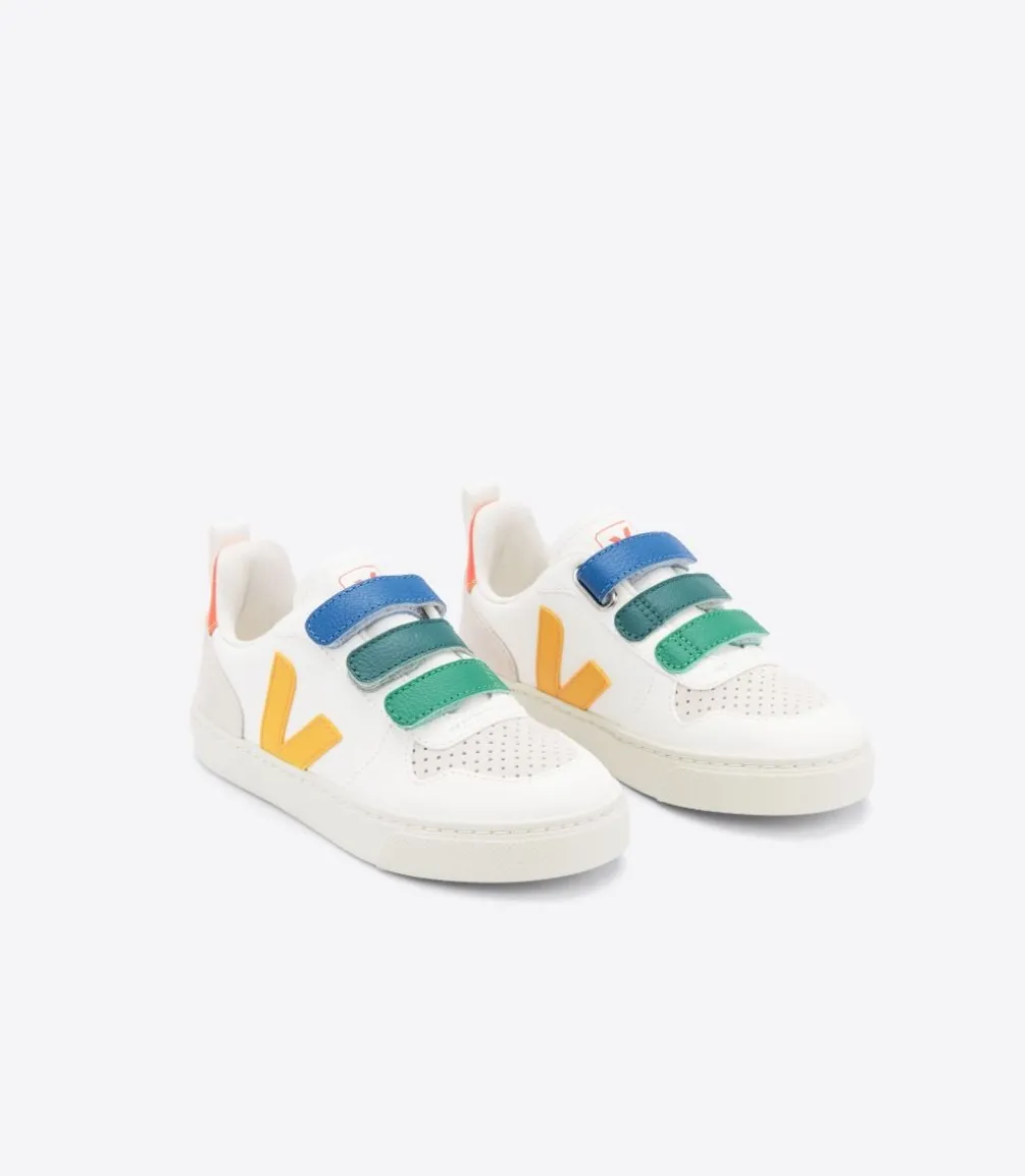 V-10 LEATHER MULTICO WHITE OURO<VEJA Store