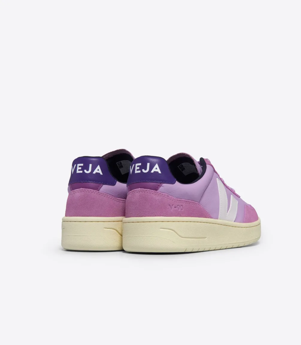 V-90 LEATHER ORCHID WHITE<VEJA Cheap