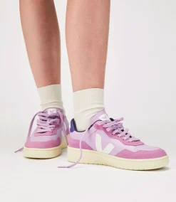 V-90 LEATHER ORCHID WHITE<VEJA Cheap