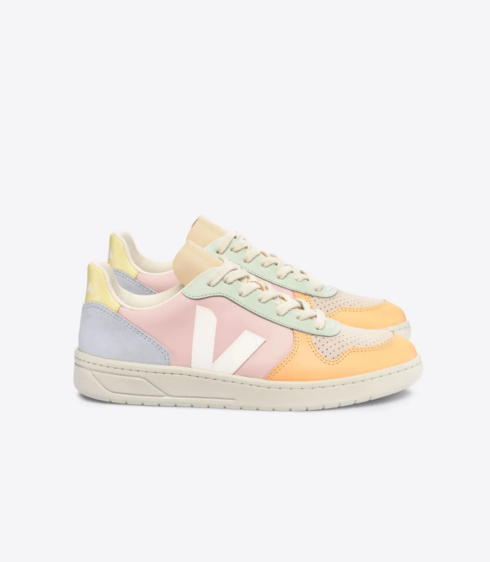 V-10 LEATHER PETALE WHITE MULTICO<VEJA Outlet