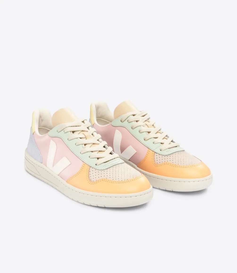 V-10 LEATHER PETALE WHITE MULTICO<VEJA Outlet
