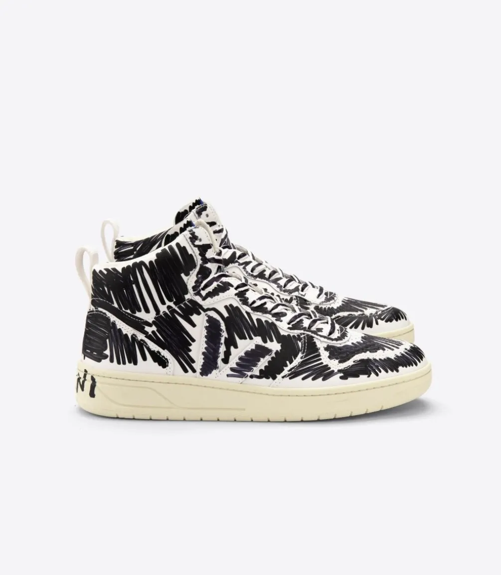 V-15 LEATHER X MARNI FULL BLACK<VEJA Store