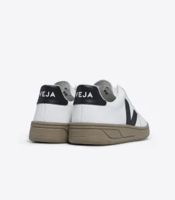 V-12 LEATHER WHITE BLACK DUNE<VEJA Online