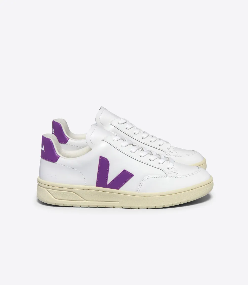 V-12 LEATHER WHITE COSMOS<VEJA New