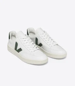 V-12 LEATHER WHITE CYPRUS<VEJA Fashion