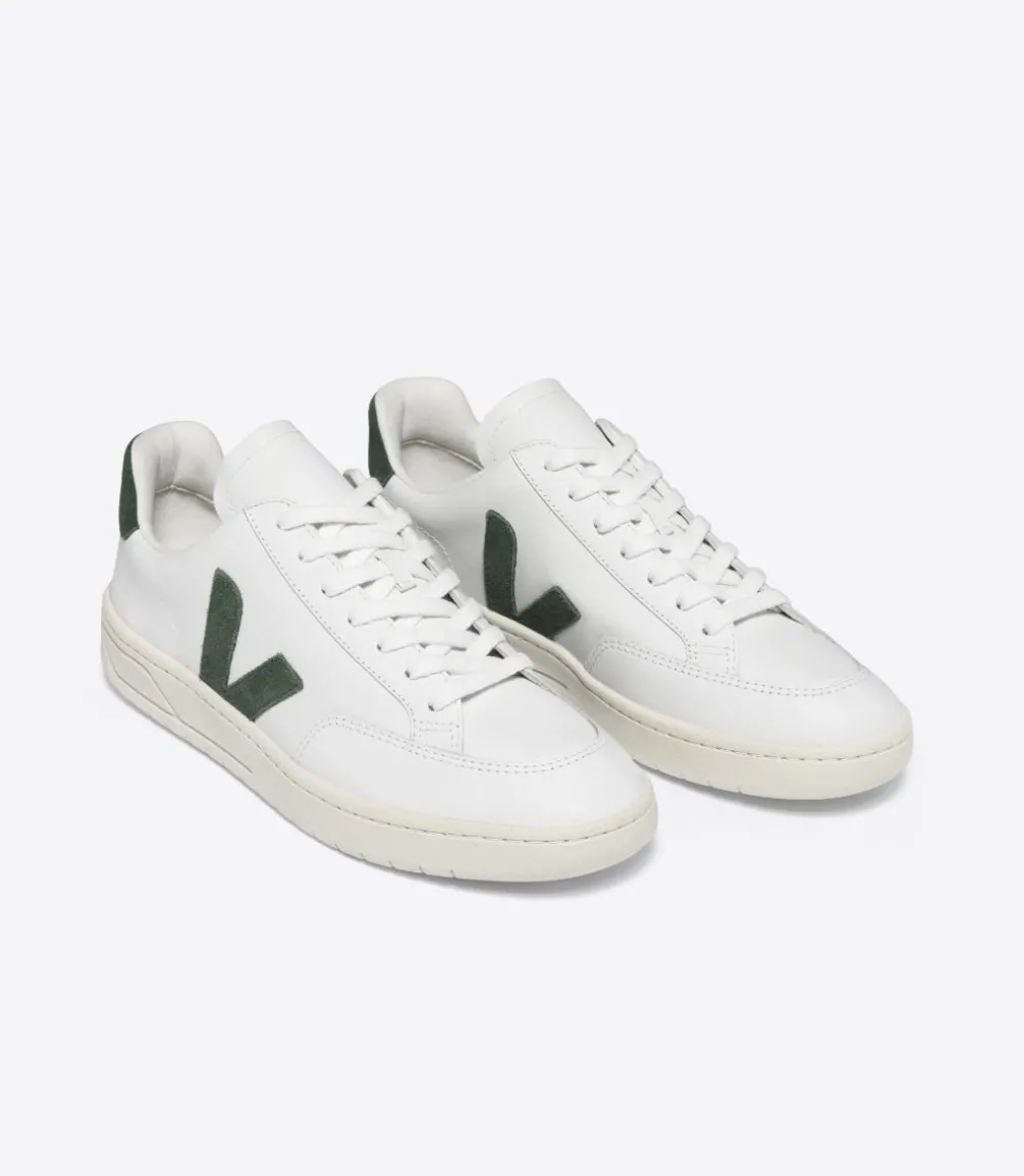 V-12 LEATHER WHITE CYPRUS<VEJA Fashion