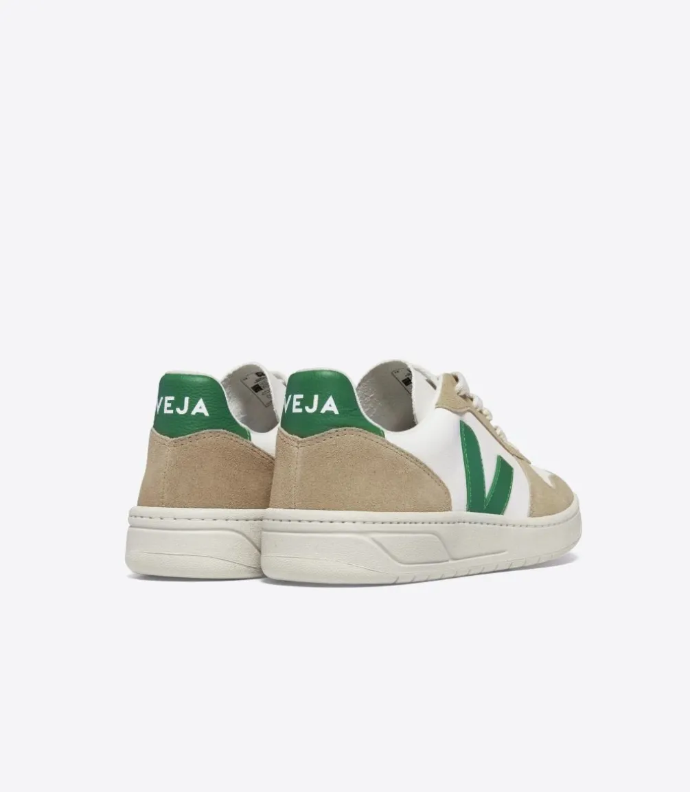 V-10 LEATHER WHITE EMERAUDE SAHARA<VEJA New