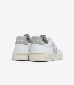 V-12 LEATHER WHITE LIGHT GREY<VEJA Hot