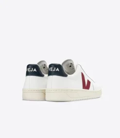 V-12 LEATHER WHITE MARSALA NAUTICO<VEJA Fashion