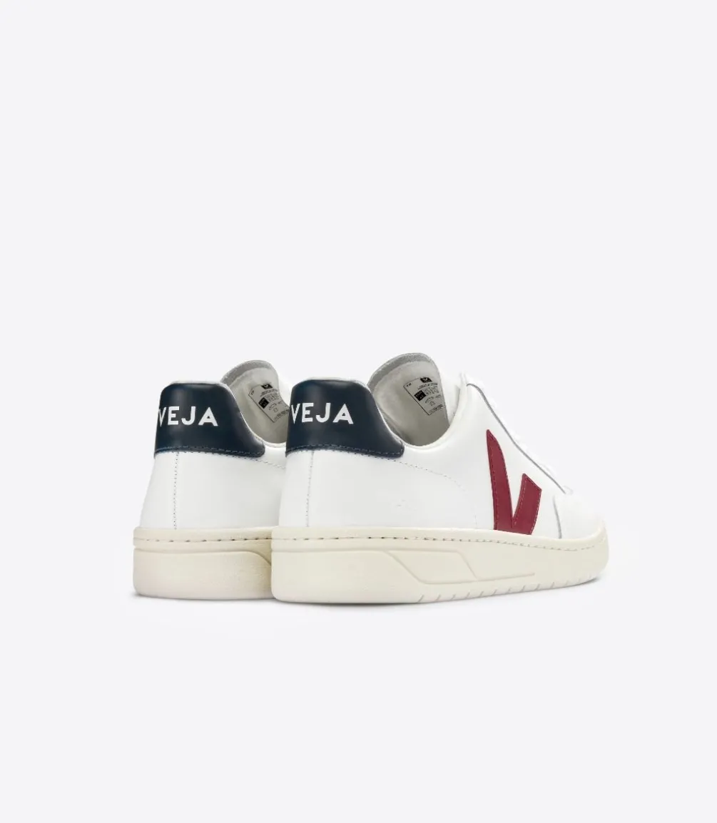 V-12 LEATHER WHITE MARSALA NAUTICO<VEJA Fashion