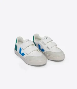 V-12 LEATHER WHITE MULTICO BRITTANY<VEJA Sale