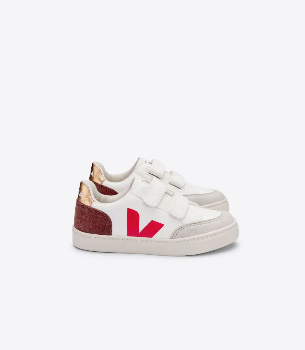 V-12 LEATHER WHITE MULTICO DRIED PETAL<VEJA Cheap