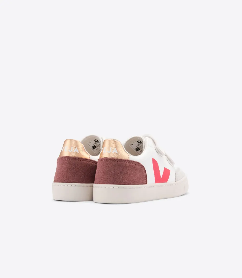 V-12 LEATHER WHITE MULTICO DRIED PETAL<VEJA Cheap