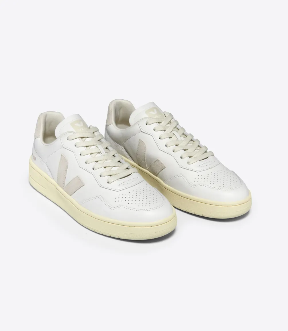 V-90 LEATHER WHITE NATURAL<VEJA Online