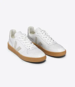 V-10 LEATHER WHITE NATURAL<VEJA Hot