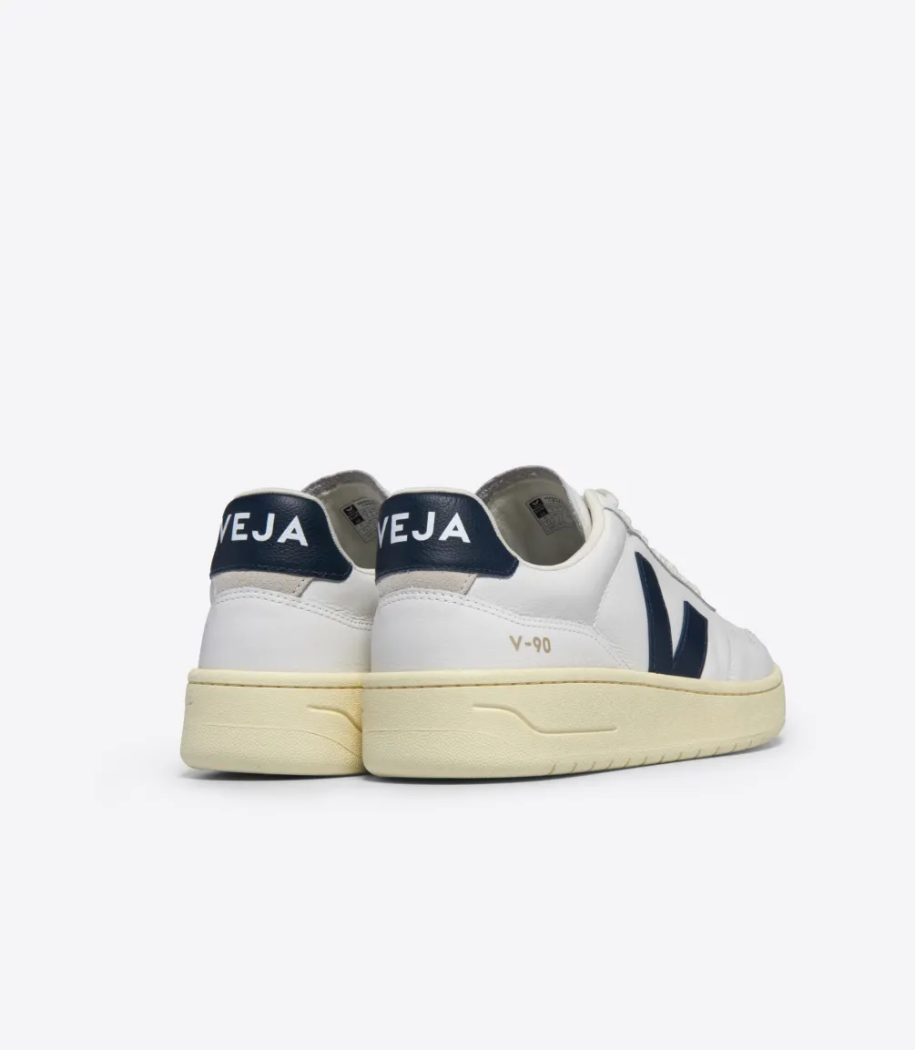 V-90 LEATHER WHITE NAUTICO<VEJA Store