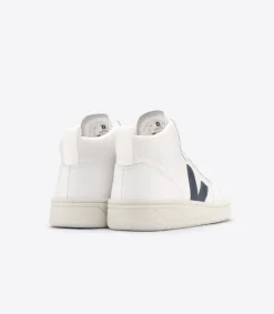 V-15 LEATHER WHITE NAUTICO<VEJA Best Sale