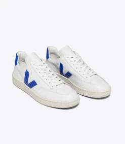 V-12 LEATHER WHITE PAROS<VEJA Cheap