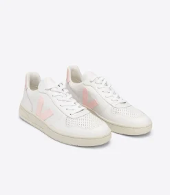 V-10 LEATHER WHITE PETALE<VEJA Flash Sale