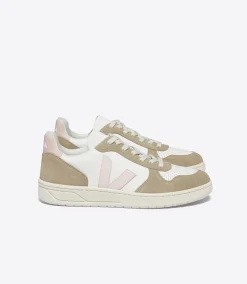 V-10 LEATHER WHITE PETALE SAHARA<VEJA Cheap