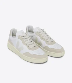 V-90 LEATHER WHITE PIERRE ALMOND<VEJA Best Sale