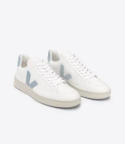 V-12 LEATHER WHITE STEEL<VEJA Discount