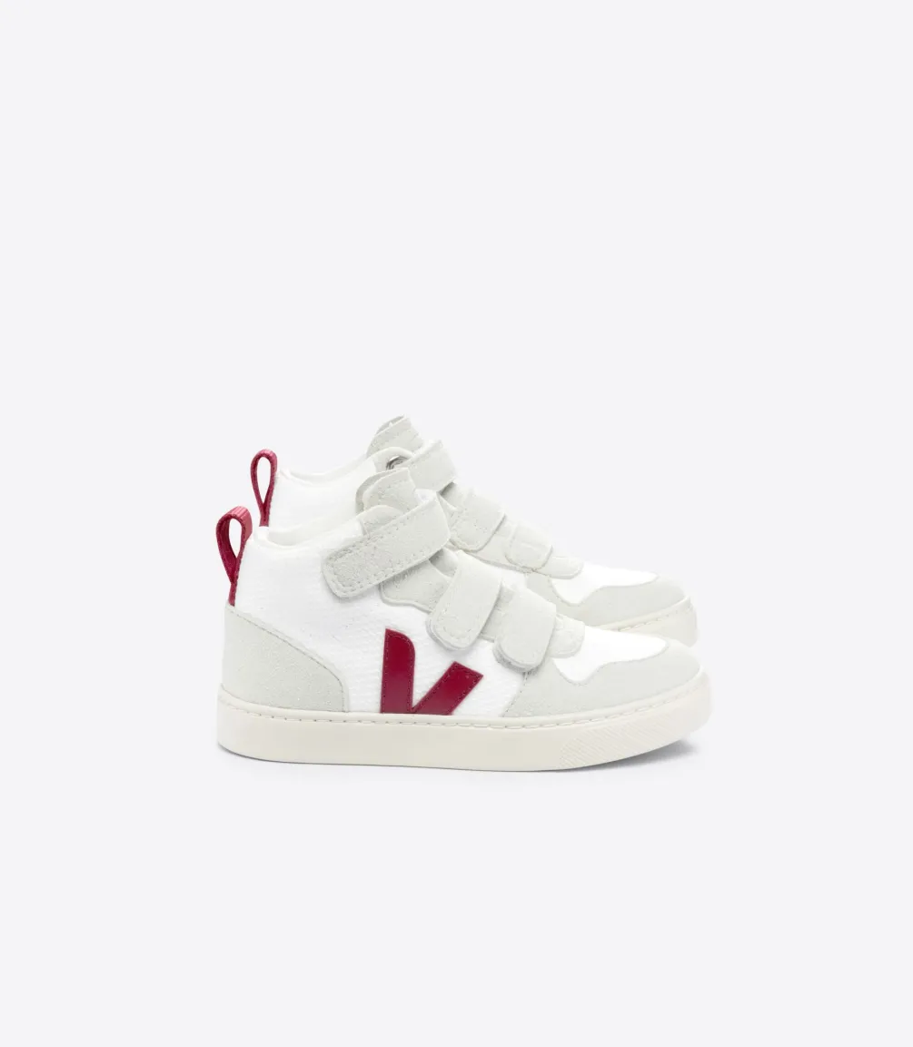 V-10 MID B-MESH WHITE MARSALA<VEJA Discount