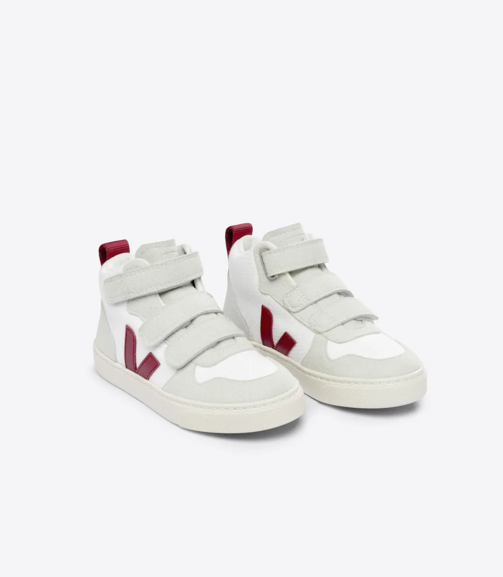 V-10 MID B-MESH WHITE MARSALA<VEJA Discount