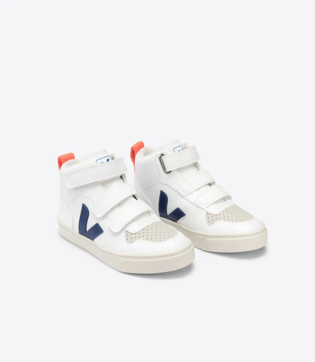 V-10 MID CWL WHITE COBALT ORANGE FLUO<VEJA Cheap