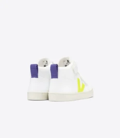V-10 MID CWL WHITE JAUNE FLUO PURPLE<VEJA Cheap