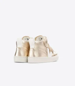 V-10 MID LEATHER PLATINE WHITE<VEJA New