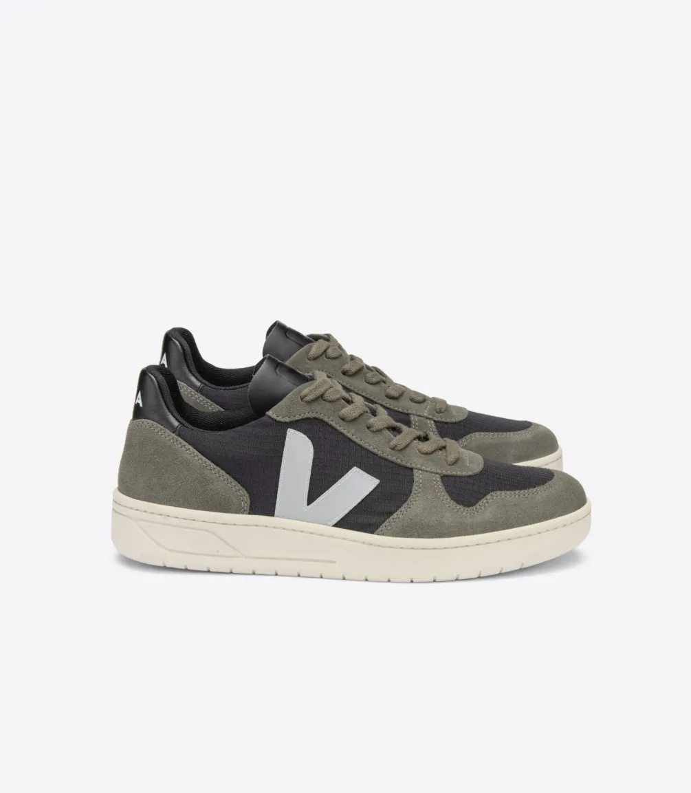 V-10 RIPSTOP BLACK OXFORD GREY MUD<VEJA Discount