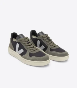 V-10 RIPSTOP BLACK OXFORD GREY MUD<VEJA Discount
